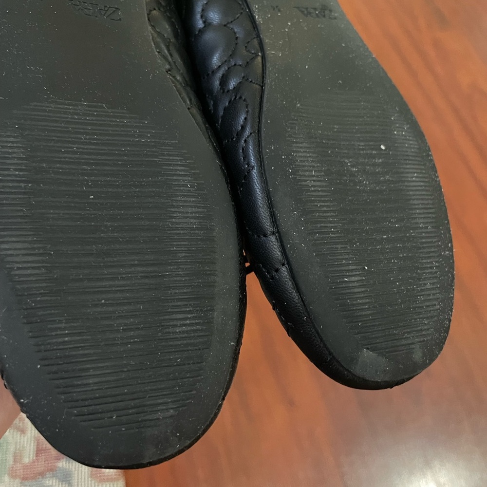 Girls Zara Mickey Mouse ballet flat shoe black padded Disney size EU 34 US 2.5 - Picture 13 of 16